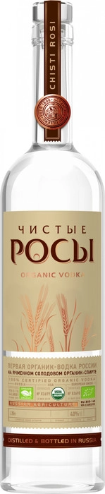 Водка Чистые Росы из ячменного зерна 700 мл