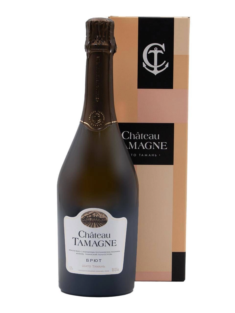 Вино игристое Chateau Tamagne Brut gift box  750 мл