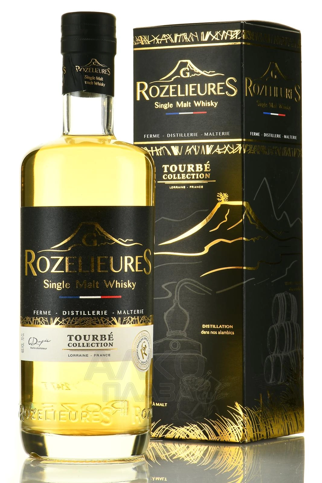 Виски Rozelieures Tourbe Collection Single Malt 700 мл 46%