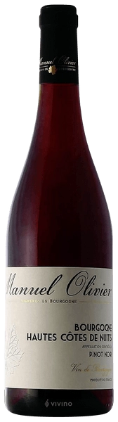 Вино Manuel Olivier Bourgogne Hautes Cotes de Nuits de Pinot Noir  2022 750 мл 12%