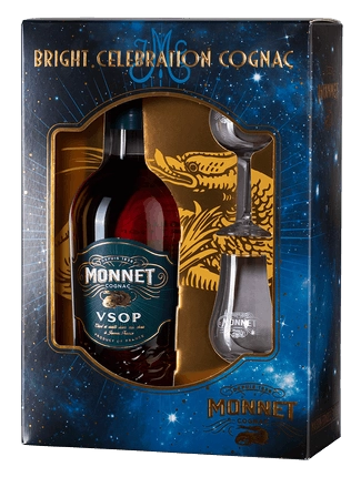 Коньяк Monnet VSOP  gift box Монне ВСОП в подарочной упаковке с 2-мя бокалами   700 мл