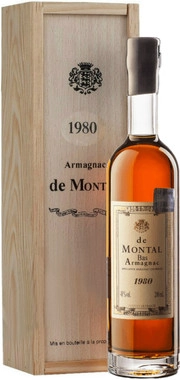 Арманьяк Armagnac de Montal Bas Armagnac wooden box 1981 200 мл 40%