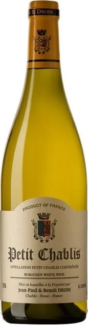 Вино Petit Chablis АОС, Jean-Paul & Benoit Droin Пти Шабли АОС, Жан-Поль и Бенуа Друэн, 2011