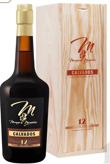 Кальвадос Marquis de Montdidier 12 y.o. Calvados AOC gift box 700 мл