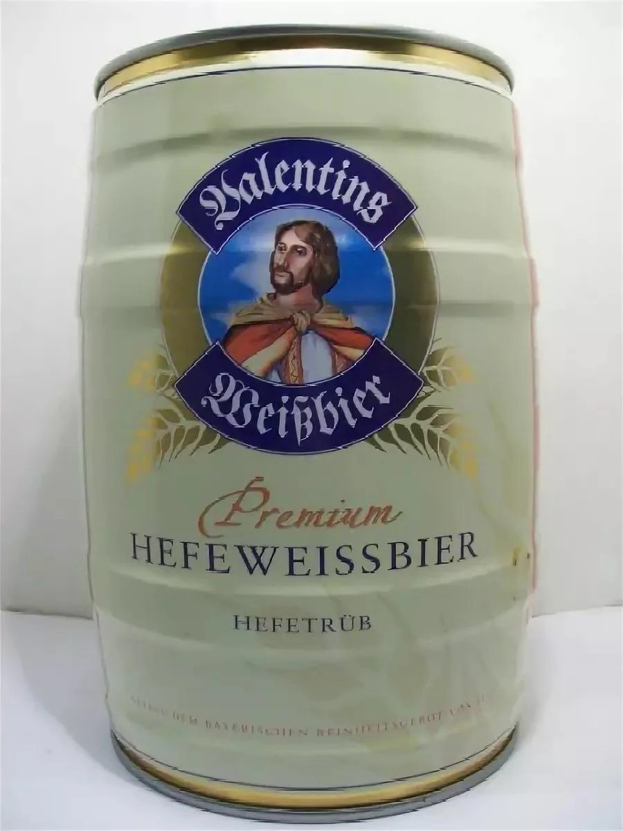 Пиво Valentins Premium Hefeweissbier Валентинс Премиум Хефевайсбир 5000 мл