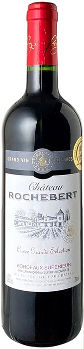 Вино Chateau Rochebert Cuvee Grande Selection Bordeaux Superior  AOC  750 мл 13,5%