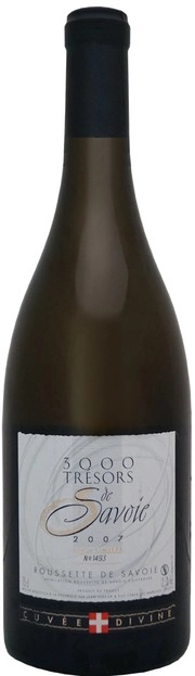 Вино Jean Perrier et Fils  3000 Tresors de Savoie  Cuvee Divine  Roussette de Savoie AOC 2007  750 мл
