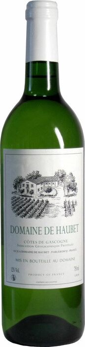 Вино Domaine de Haubet, Cotes de Gascogne IGT 2018 750 мл 12 %