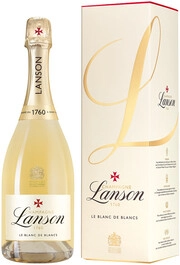 Шампанское Lanson Le Blanc de Blancs Brut Champagne AOC  gift box   2018 750 мл