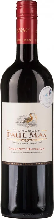 Вино Paul Mas Cabernet Sauvignon, Pays d'Oc IGP Поль Мас Каберне Совиньон 2017 750 мл