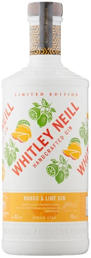 Джин   Whitley Neill    Mango & Lime     700 мл