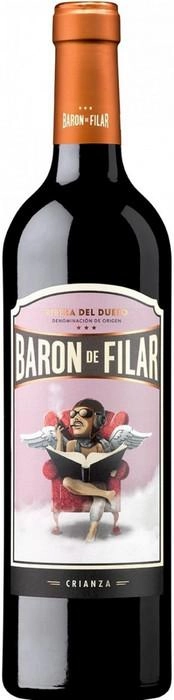 Вино  Baron de Filar Crianza Ribera del Duero DO Барон де Филар Крианса  2015 750 мл