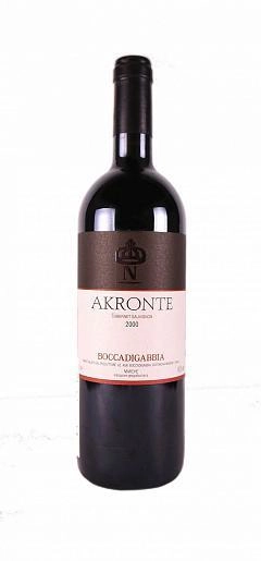 Вино Boccadigabbiaarche. Bokkadigabbya "Akronte" Cabernet Sauvignon secca  2007 0.75