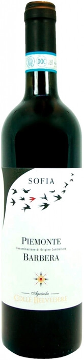 Вино Colle Belvedere  Sofia Barbera  Piemonte DOC    2021 750 мл