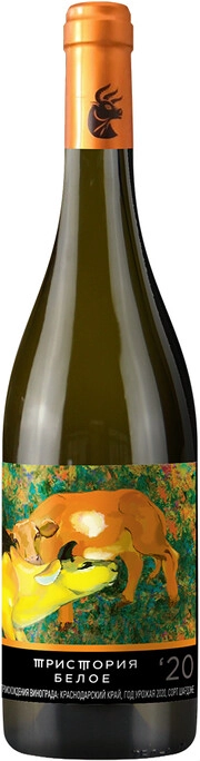 Вино Тристория Белое Быки 2020 750 мл 13.4%