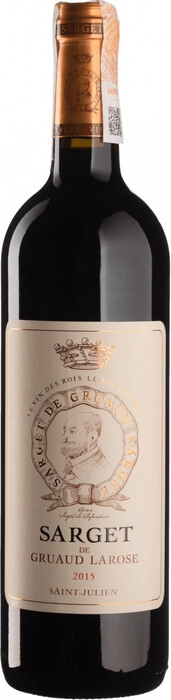 Вино Sarget du Gruaud Larose AOC Saint-Julien 2015 750 мл 13%