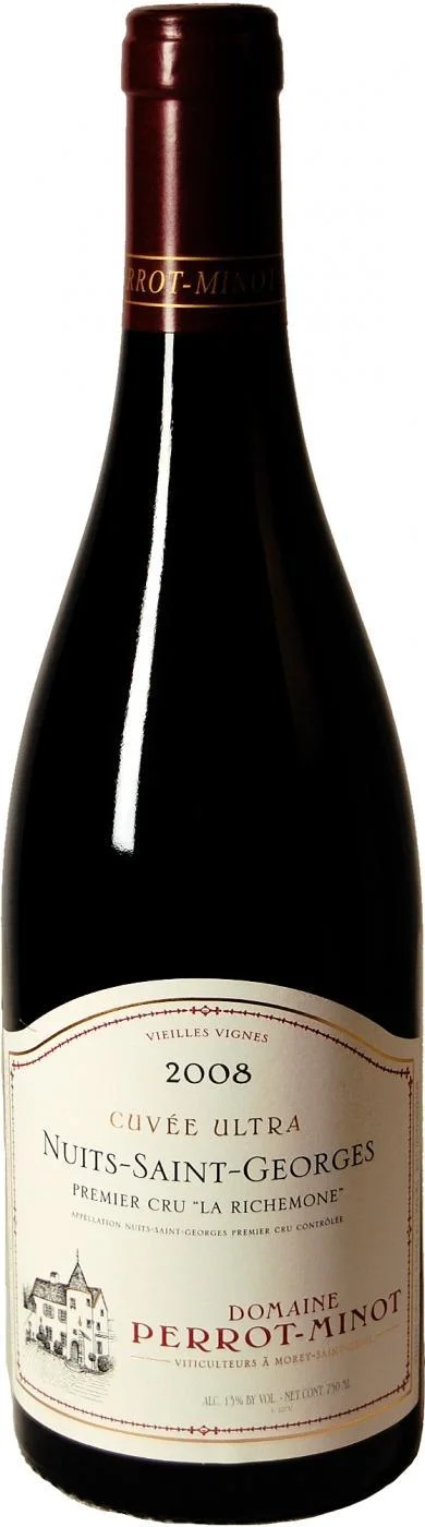 Вино Domaine Perrot-Minot Nuits-Saint-Georges Premier Cru La Richemone Cuvee Ultra Vielles Vignes AOC Домен Перро-Мино Нюи-Сен-Жорж Премье Крю Ла Ришмон Кюве Ультра Вьей Винь 2008 750 мл