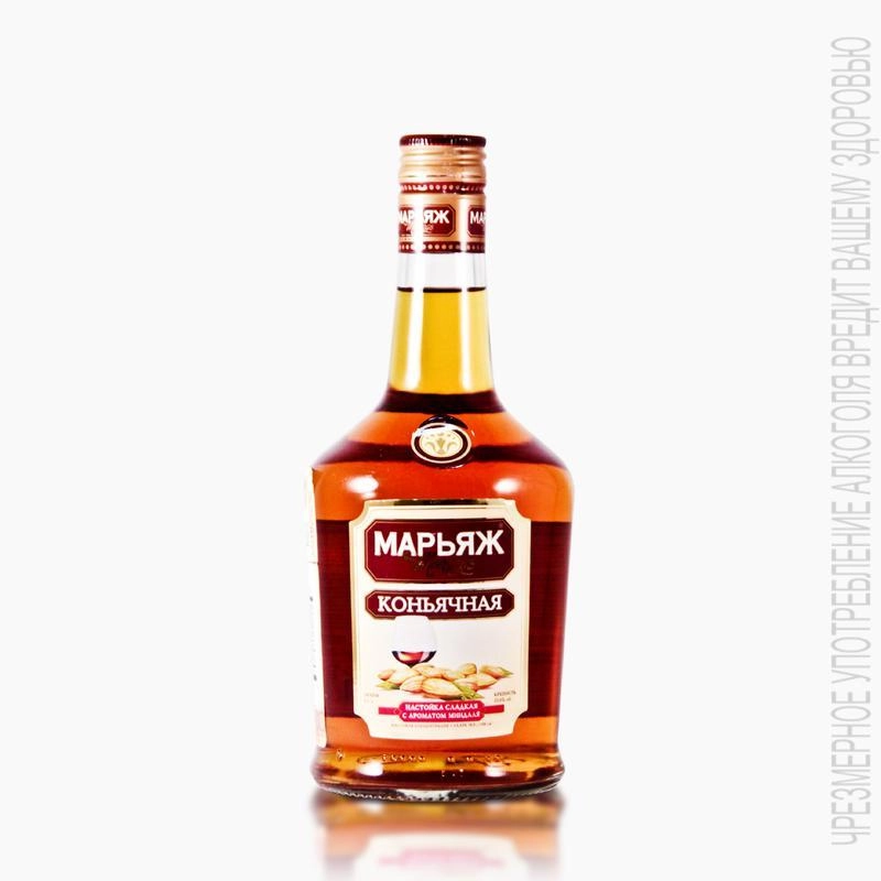 Настойка Марьяж Коньячная с Ароматом Миндаля сладкая 500 мл