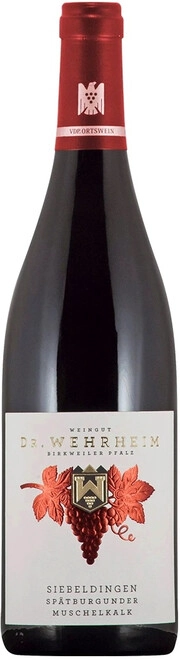 Вино Dr. Wehrheim Spatburgunder Siebeldingen muschelkalk  2018 750 мл