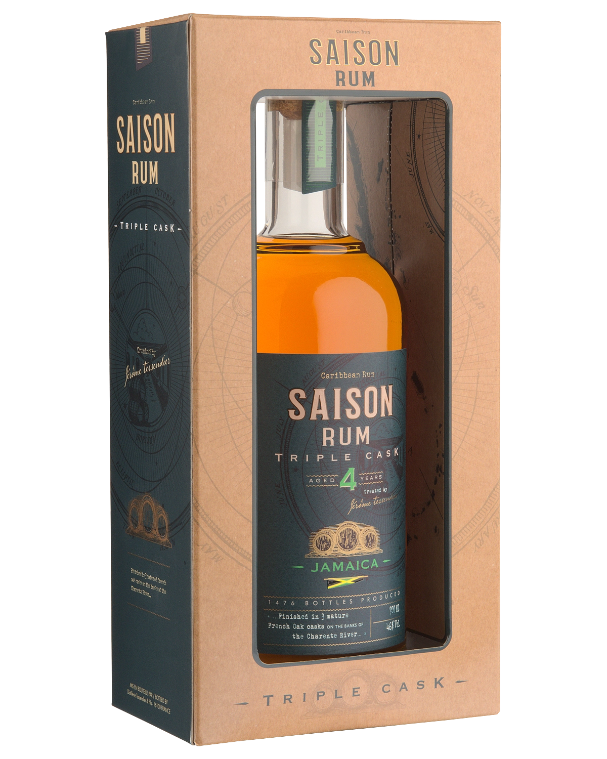Ром Saison Triple Cask Jamaica 4 Y.O. in gift box  700 мл