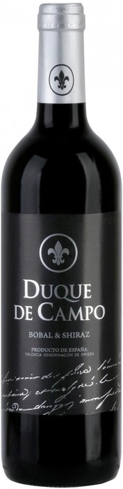 Вино Vicente Gandia, "Duque de Campo" Bobal & Shiraz, Valencia DO Дюк де Кампо  Бобаль-Шираз, 750 мл