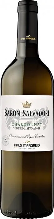 Вино Nals-Margreid Baron Salvadory Chardonnay Sudtirol Alto Adige DOC Барон Сальвадори Шардоне 2012 750 мл