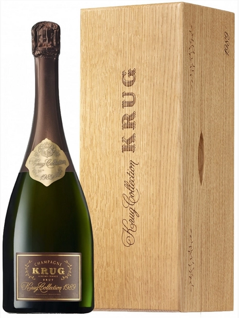 Шампанское "Krug Collection"  1990  wooden case 1990 gift box  0,75л