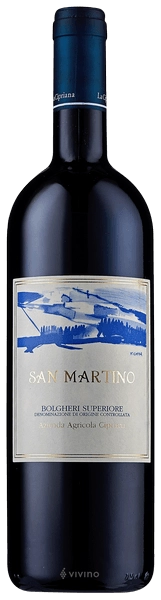 Вино La Cipriana San Martino Bolgheri Superiore  Ла Киприана  Сан Мартино   Болгери Супериоре    750 мл