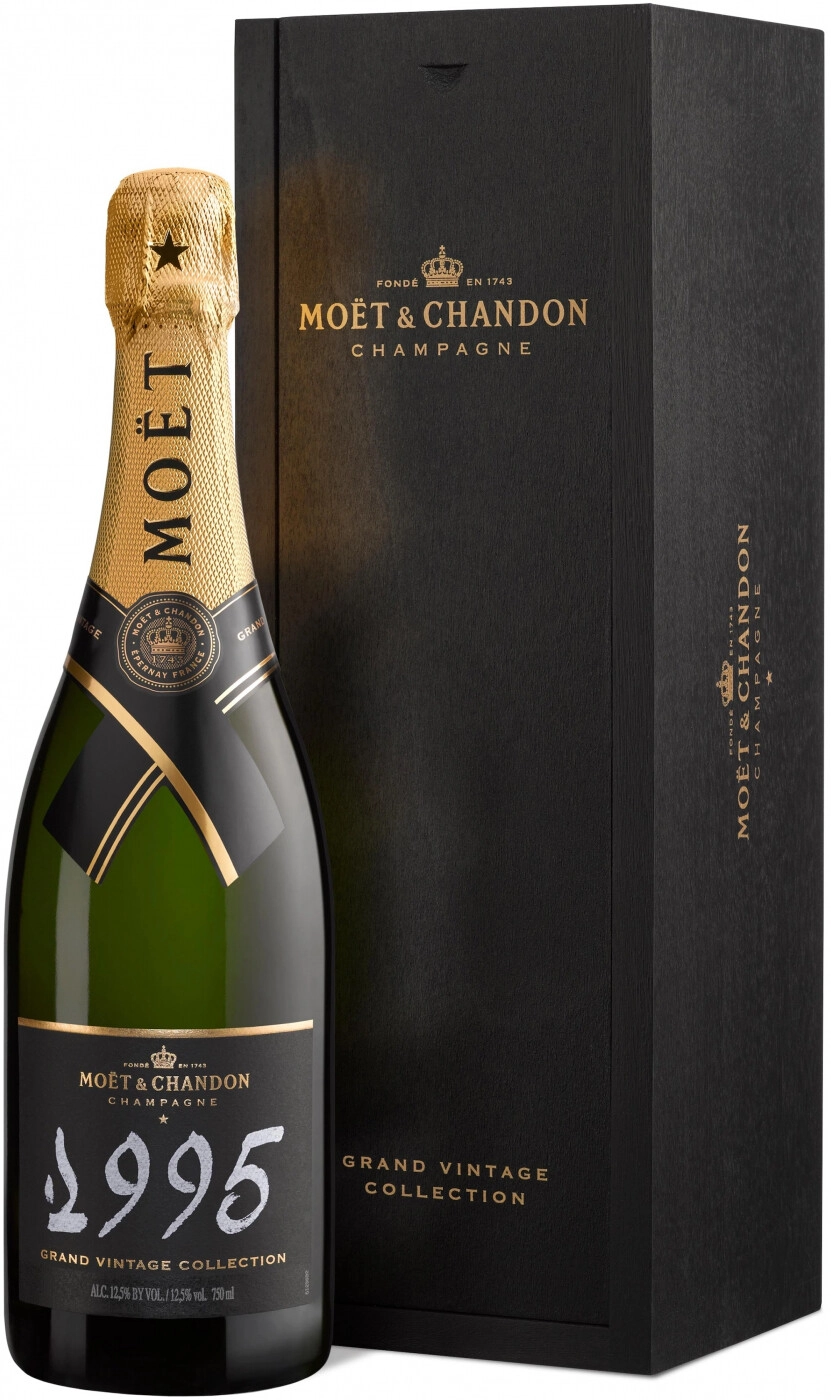 Шампанское Moet & Chandon Grand Vintage 1995 wooden box 750 мл
