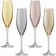 Бокал LSA International Polka Champagne Flute Mettali Set of 4 glasses ЛСА Интернешнл Полька Металлический Набор из 4 бокалов для шампанского 225 мл