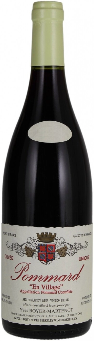 Вино Yves Boyer-Martenot Pommard En Village AOP Ив Буайе-Мартено Поммар Эн Вилляж 2018 750 мл 13%