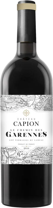 Вино Chateau Capion  Le Chemin des Garennes  Rouge Terrasses du Larzac  Шато Капион, "Ле Шеман де Гарен  Террасс дю Ларзак красное 2016 750 мл