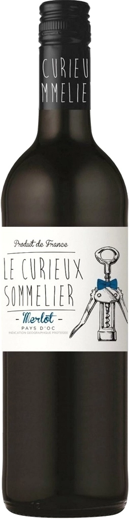 Вино Le Curieux Sommelier, Merlot  2020  750 мл  13,5%