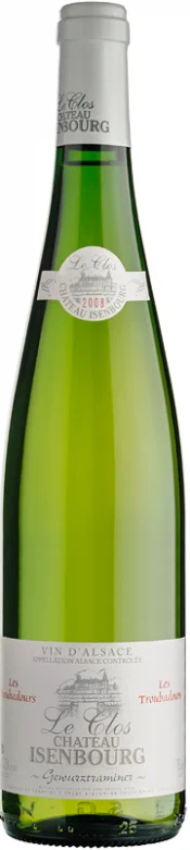 Вино Le Clos du Chateau Isenbourg, Gewurztraminer "Les Troubadours", Alsace AOC, "Ле Трубадур" Гевюрцтраминер, 2008, 750мл