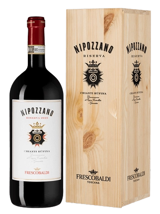 Вино Nipozzano Chianti Rufina Riserva DOCG Нипоццано  Ризерва  в подарочной упаковке 2021 1500 мл