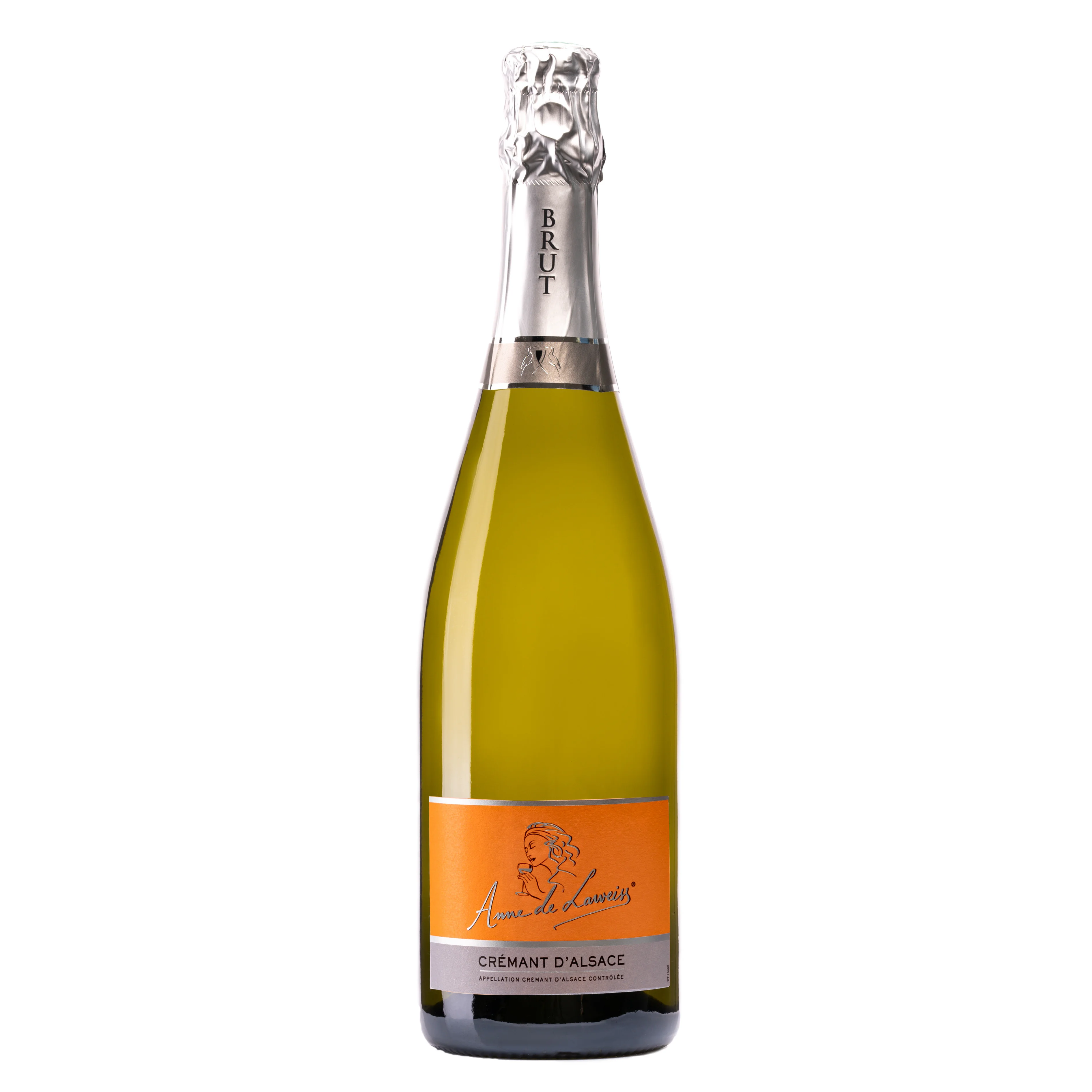 Игристое вино  Anne de Laweiss  Cremant d’Alsace AOC  750 мл 12%