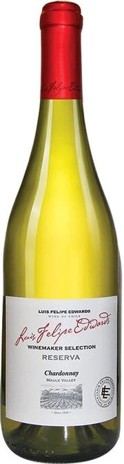 Вино белое сухое Luis Felipe Edwards,"Reserva", Chardonnay Луис Фелипе Эдвардс,"Ресерва",Шардоне 2019 750 мл
