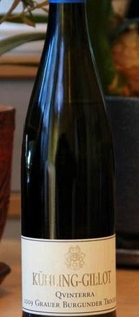 Вино Kuhling-Gillot Qvinterra Grauburgunder Trocken Rheinhessen Кюлинг-Гилот Квинтера Граубургундер Трокен Рейнхессен 2018 750 мл