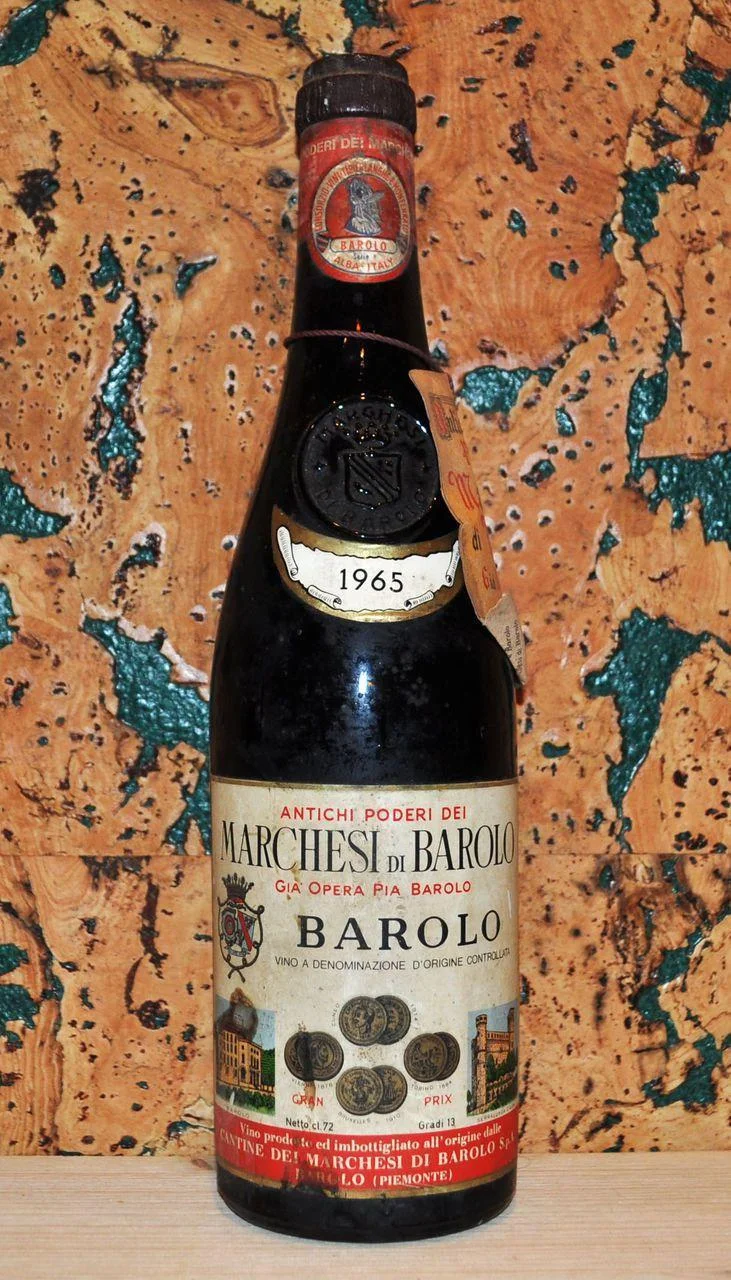 Вино Barolo Marchesi di Barolo/Маркези ди Бароло,1971, 0,75л