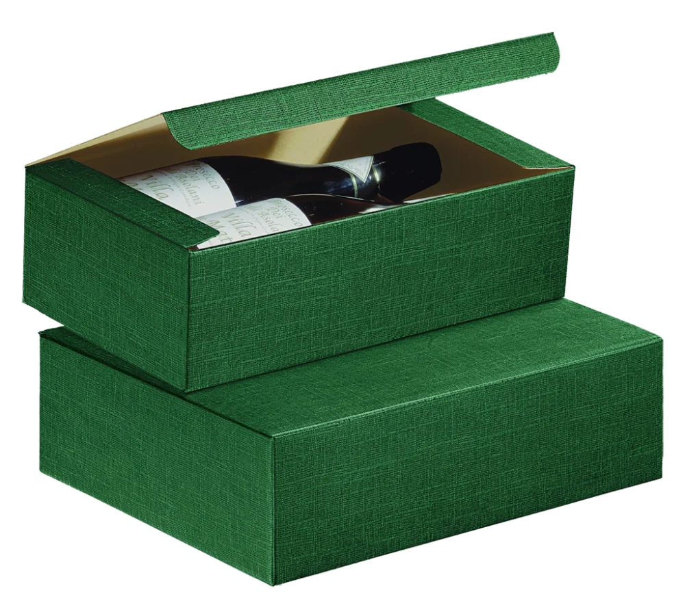 Подарочная упаковка Scotton  UNICA 2 bottiglie  Seta Verde  Коробка UNICA на 2 бутылки  Сета Верде