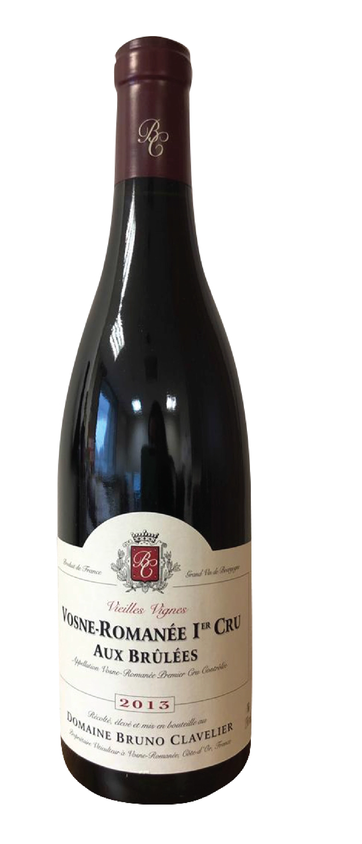 Вино Domaine Bruno Clavelier Vosne-Romanee La Combe Brulee Vieilles Vignes AOC  2013 750 мл 12,5%