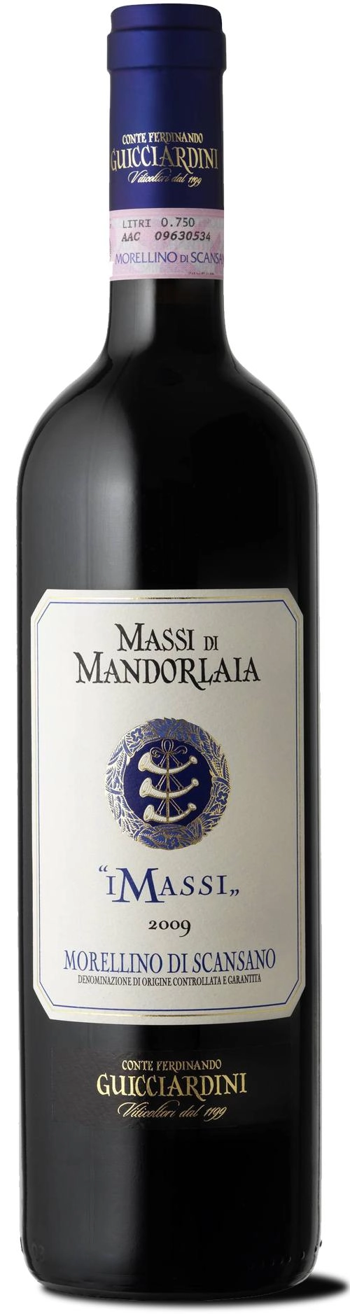 Вино Conte Ferdinando Guicciardini  Massi di Mandorlaia i Massi  2015 750 мл