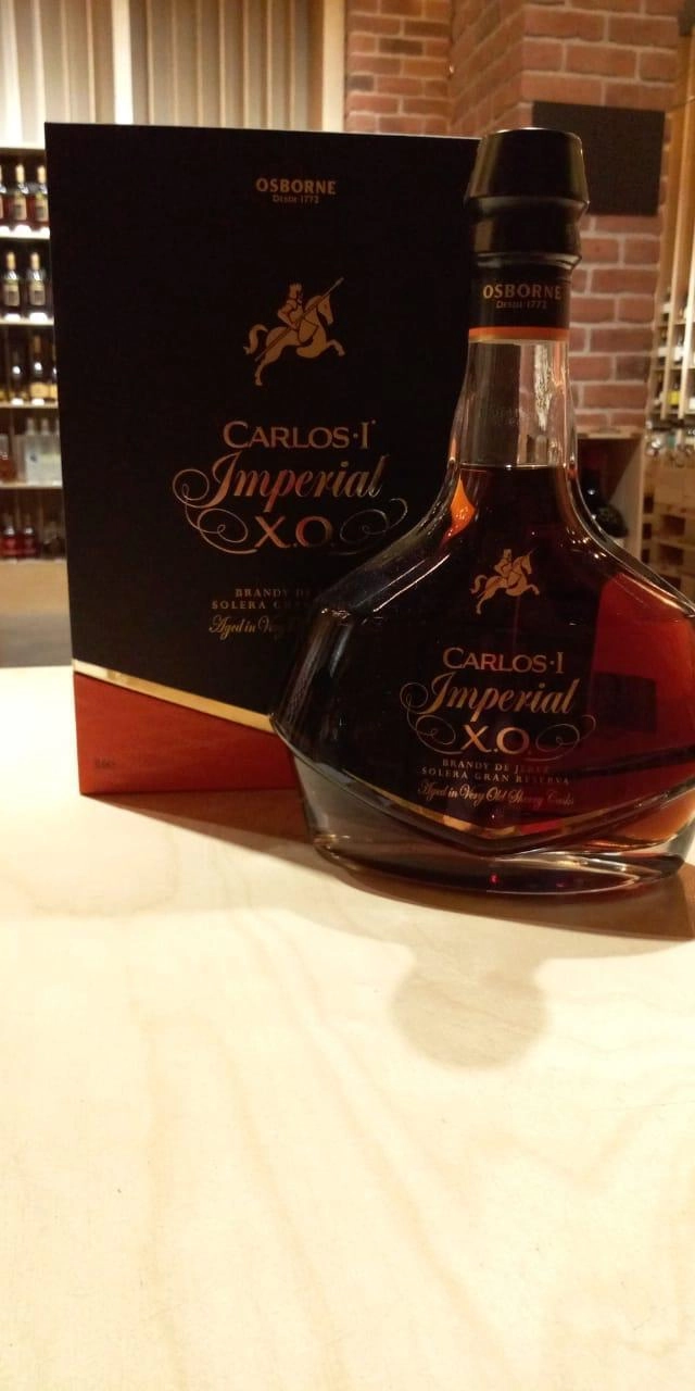 Бренди CARLOS I IMPERIAL XO КАРЛОС I XO ИМПЕРИАЛ в подарочной коробке  700 мл