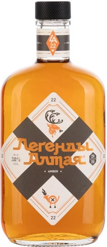 Настойка горькая Легенды Алтая Янтарная 500 мл