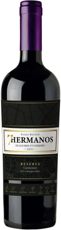 Вино 7 Hermanos Carmenere Reserva  2021  750 мл  