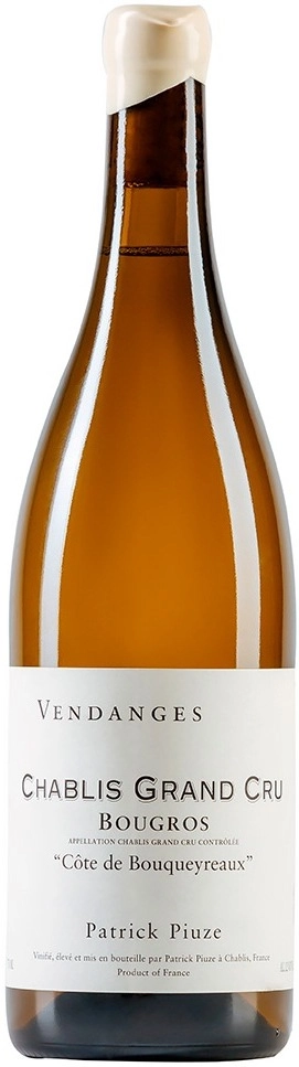 Вино  Patrick Piuze Chablis Grand Cru Bougros  Cote de Bouqueyreaux    2019  750 мл 12%