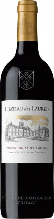 Вино Baron Edmond de Rothschild  Chateau des Laurets   Puisseguin Saint-Emilion AOC  2016 750 мл
