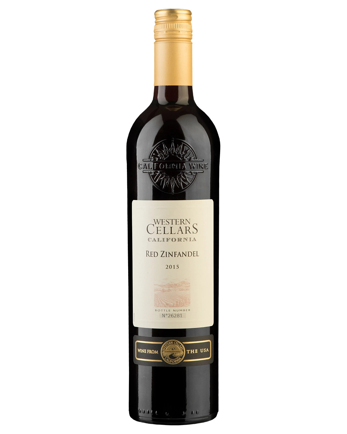 Вино Les Grands Chais de France Western Cellars  Zinfandel Red  Вестерн Селларс Зинфандель 2022 750 мл