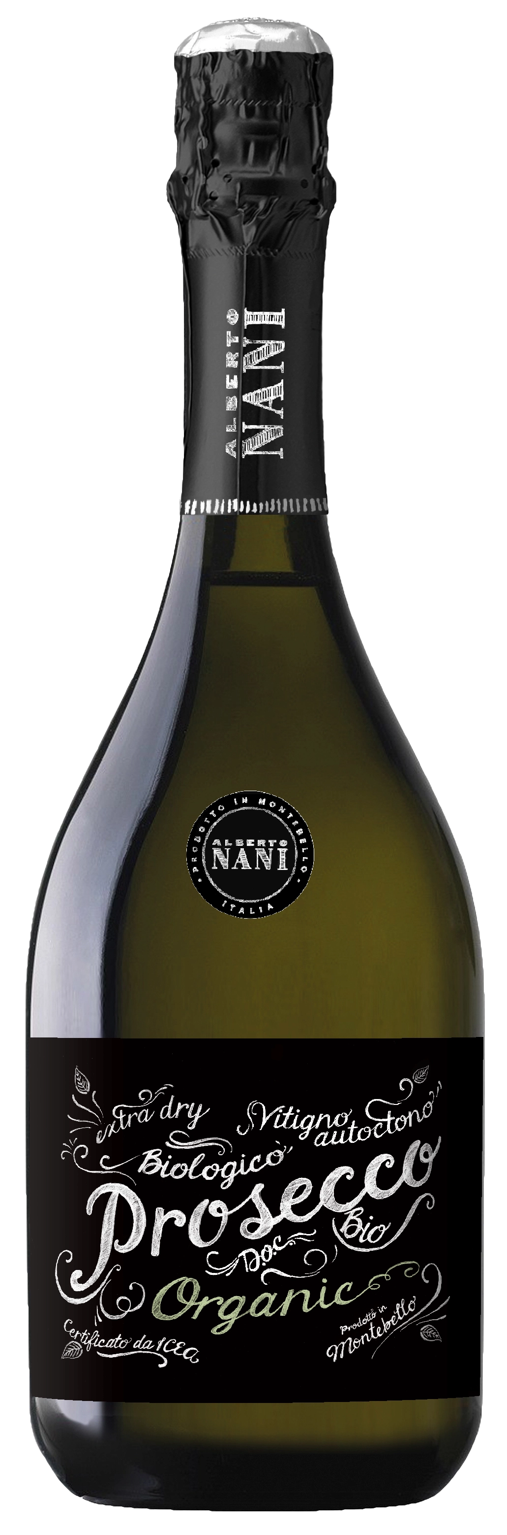 Игристое вино Alberto Nani è il Prosecco Biologico  Альберто Нани Просекко DOC Экстра Драй Биолоджико 750 мл