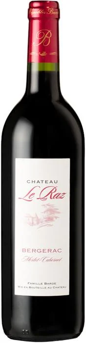 Вино Chateau Le Raz Bergerac AOC Rouge Шато Ле Ра Бержерак Руж 2013 750 мл